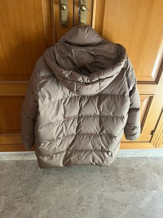 Plumón Zara oversize beige XS