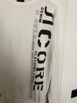 Jersey J.C. CORE hombre blanco