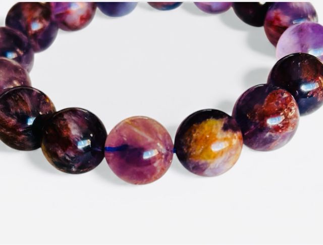 Pulsera Ametrino Natural Multicolor