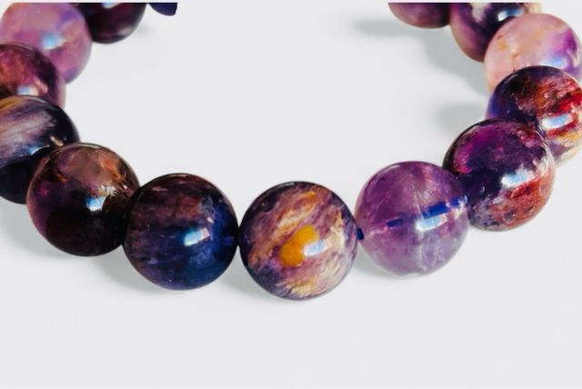 Pulsera Ametrino Natural Multicolor