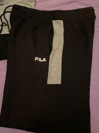 Camiseta Fila Gris y Negra