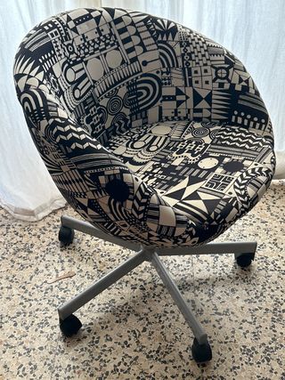 Silla Ikea con ruedas