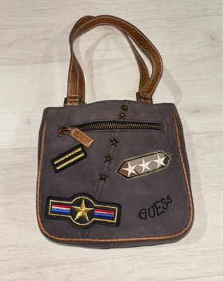 Borsetta a mano vintage militare - Guess