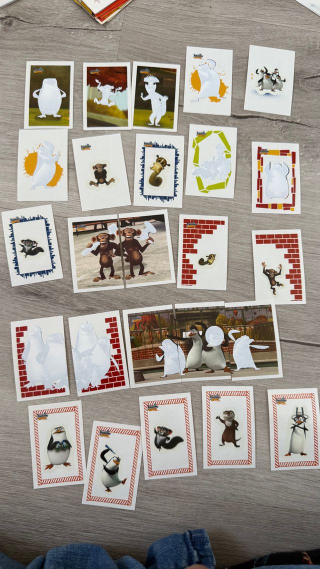 Colección Los Pingüinos de Madagascar cromos