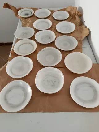 Cuencos de mármol blanco Macael hostelería