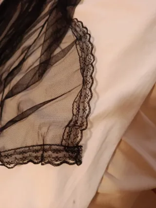 HAMF Camisón Negro Talla Única