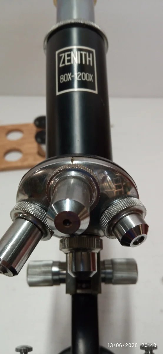 Microscopio Zenith 80x-1200x Antiguo