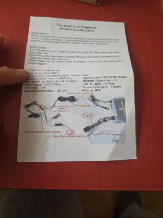 Kit Cámara Visión Trasera Coche