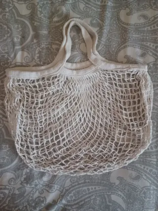 Bolso de rejilla para playa