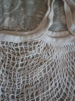 Bolso de rejilla para playa