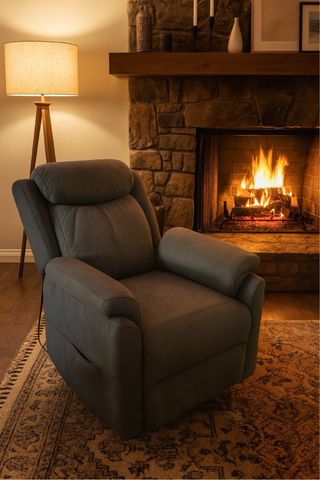 Poltrona Relax Elettrica con Sollevatore Colore Grafite