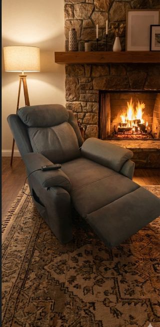 Poltrona Relax Elettrica con Sollevatore Colore Grafite