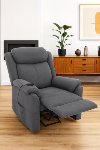 Poltrona Relax Elettrica con Sollevatore Colore Grafite