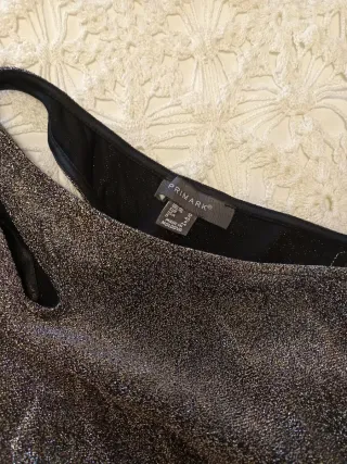 Vestido fiesta elástico plateado