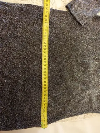 Vestido fiesta elástico plateado