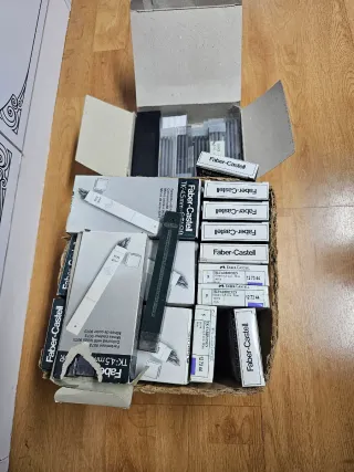 30 Cajas Minas Grafito Faber Castell 9073 4.5mm