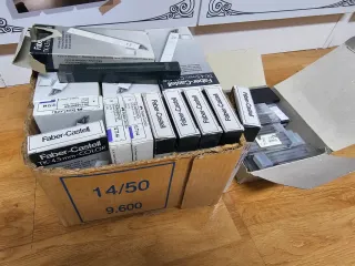 30 Cajas Minas Grafito Faber Castell 9073 4.5mm