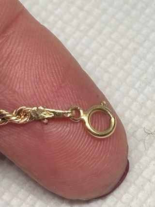 Bracciale corda oro 18kt
