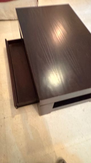 Mesa de centro elevable de madera