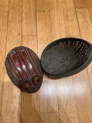 Cestino vintage in vimini