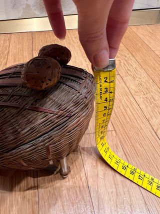 Cestino vintage in vimini