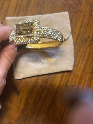 Bellissimo bracciale rigido con quarzo citrino