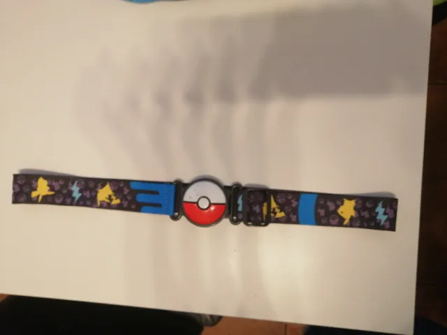 Cinturão Pokémon com Pikachu e Poké Ball