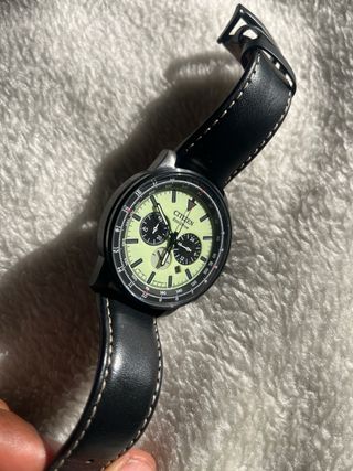 Reloj Citizen Eco-Drive Aviator Negro/Verde