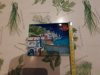 Formella ceramica smaltata Amalfi