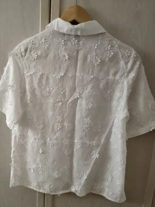 Camisa blanca Pieces Talla S