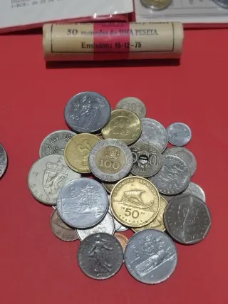 Lote monedas: España y extranjeras