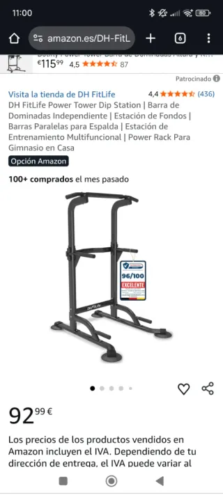 Barra dominadas, fondos y flexiones