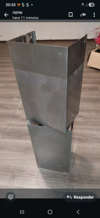 Campana extractora para piezas