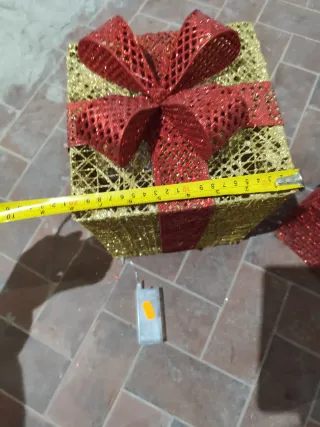 Decorazioni Natale Regalo Rosso Oro