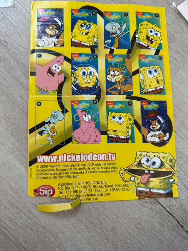 Álbum Chicles Bob Esponja Casi Completo