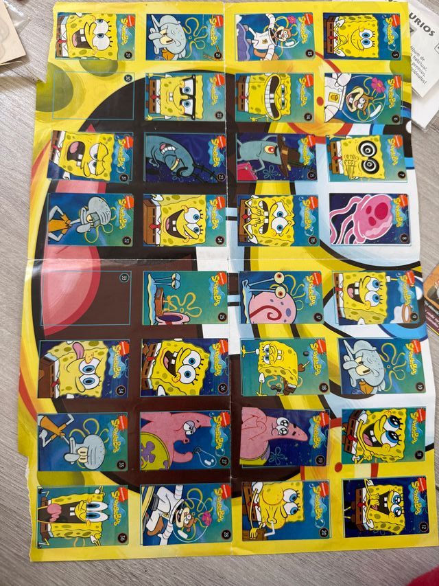 Álbum Chicles Bob Esponja Casi Completo
