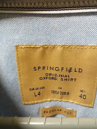 Camisa Springfield Azul Talla M