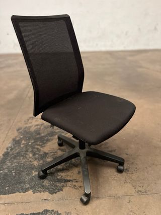 Conjunto 5 Sillas Oficina Negras