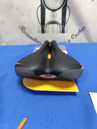 Sillín Velo VL3147 Negro/Amarillo