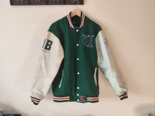 Chaqueta de fútbol americano verde