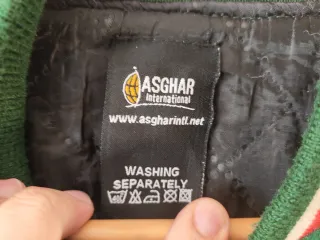 Chaqueta de fútbol americano verde