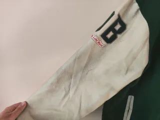 Chaqueta de fútbol americano verde