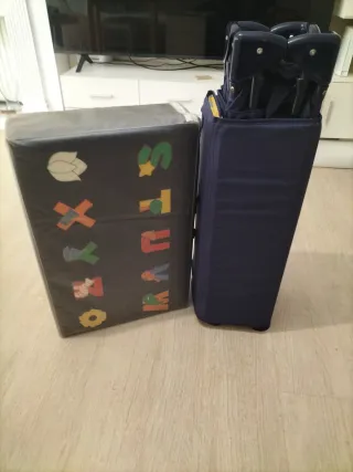 Cuna de viaje con colchón