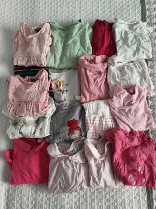 Lote camisetas niña manga larga