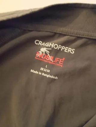 Camiseta de manga larga. Craghoppers Marrón Talla