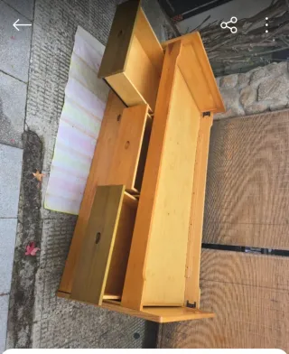 Cama nido doble de madera