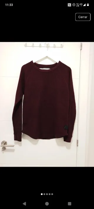 Camiseta granate Primark hombre talla L