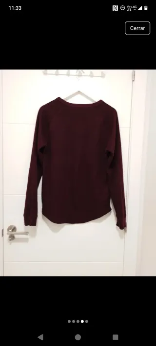 Camiseta granate Primark hombre talla L