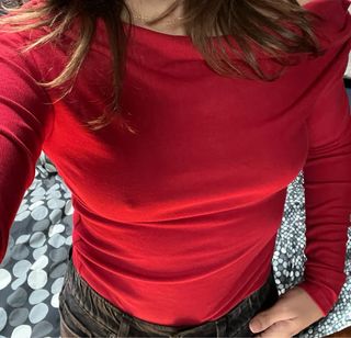 Blusa Zara Roja Talla M