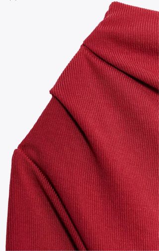 Blusa Zara Roja Talla M